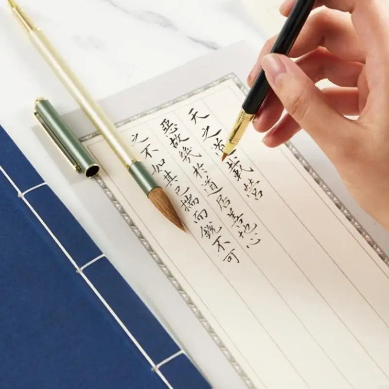 Metal Chinese Brush Pen Set – Ink Converter & 4 Cartridges