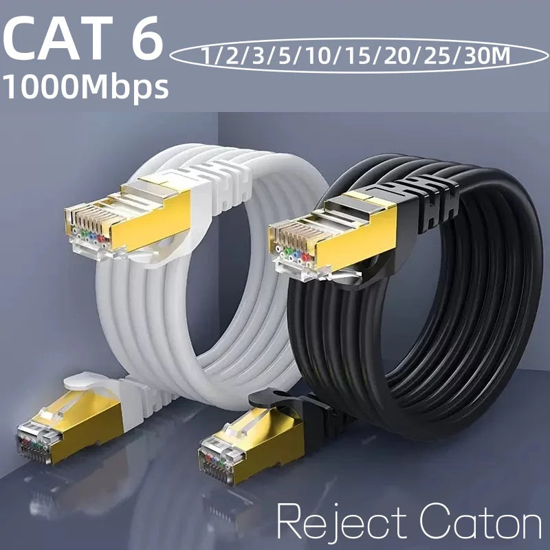 CAT6 Ethernet Patch Cable RJ45 – 1M to 30M | Fast Network Cord