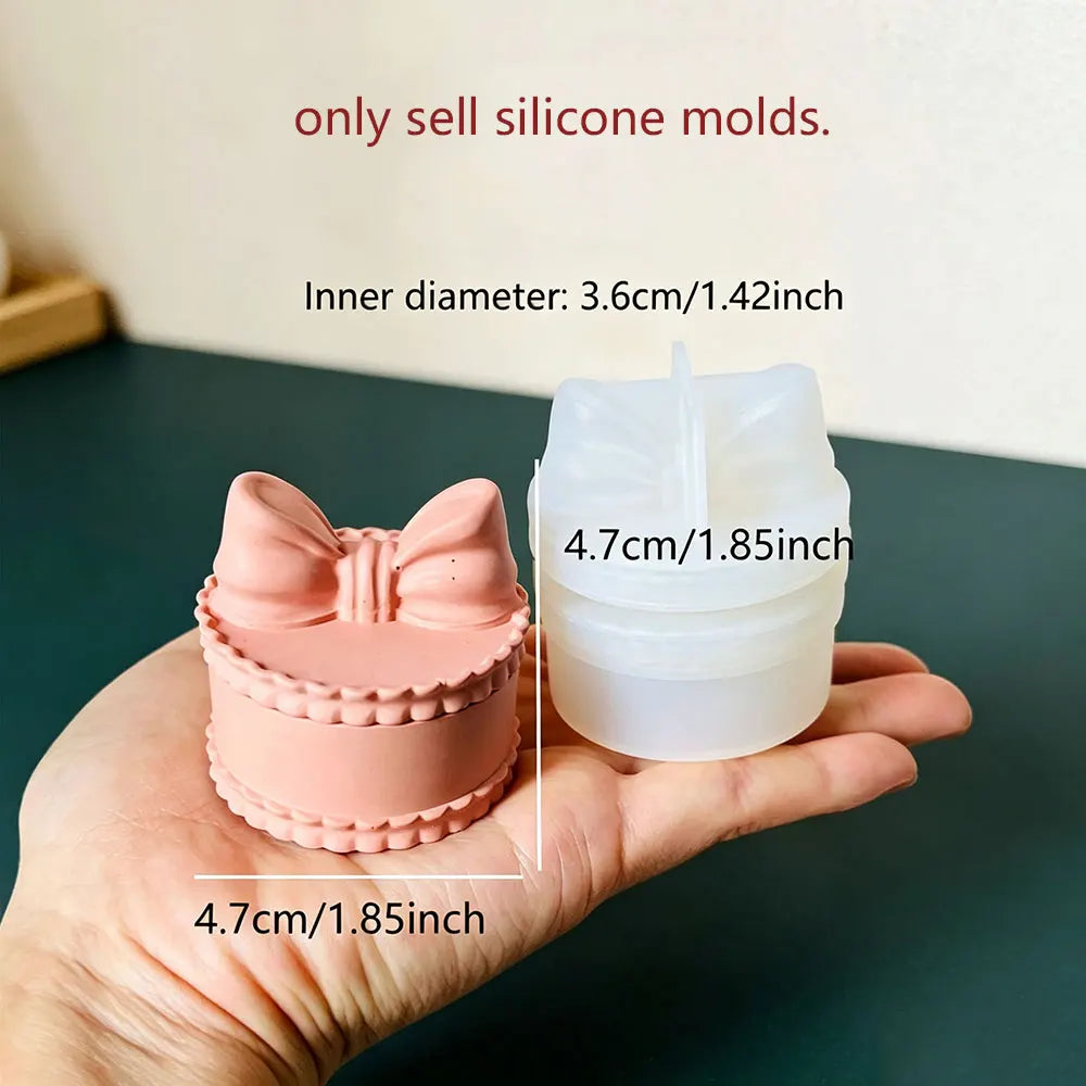 Wavy Tray & Bow Jewelry Box Silicone Mold – Resin DIY Craft