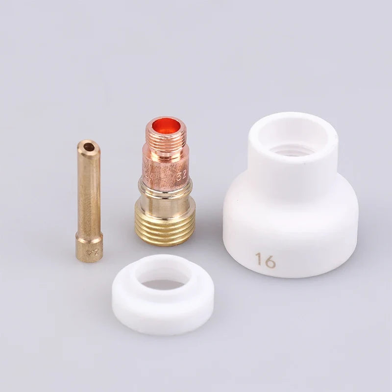TIG Welding Ceramic Nozzle Gas Lens Kit WP17 WP18 WP26 – 4Pcs