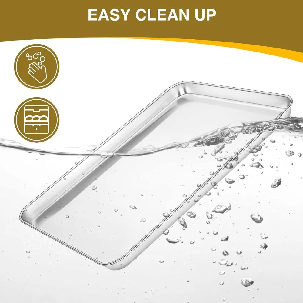 Stainless Steel Baking Pan & Wire Rack – BBQ & Camping Tray