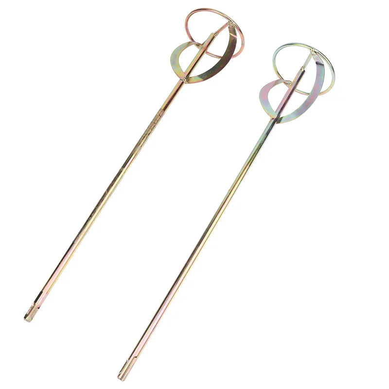 S-Shape Paint & Mortar Mixer Drill Attachment – Metal Stirring Rod