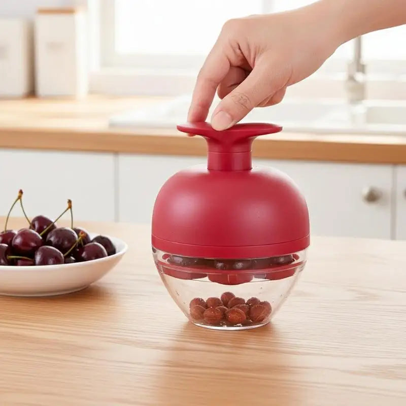 4-Hole Cherry Pitter Tool – Fast Fruit Seed Remover