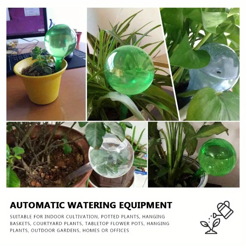 PVC Automatic Plant Watering Globes – 4pcs Drip Kit