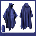 3-in-1 Hooded Waterproof Raincoat – Lightweight Outdoor Poncho