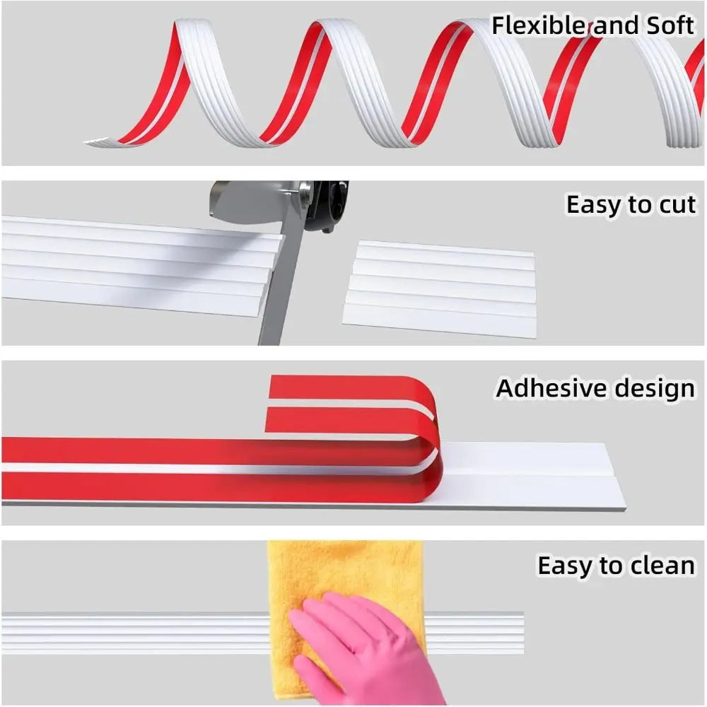 Self-Adhesive Wall Corner Protector – 1m Flexible Trim Strip