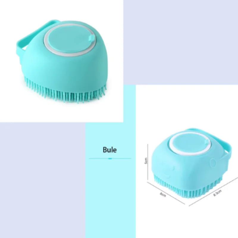 Silicone Pet Bath Massage Glove – Dog & Cat Grooming Brush