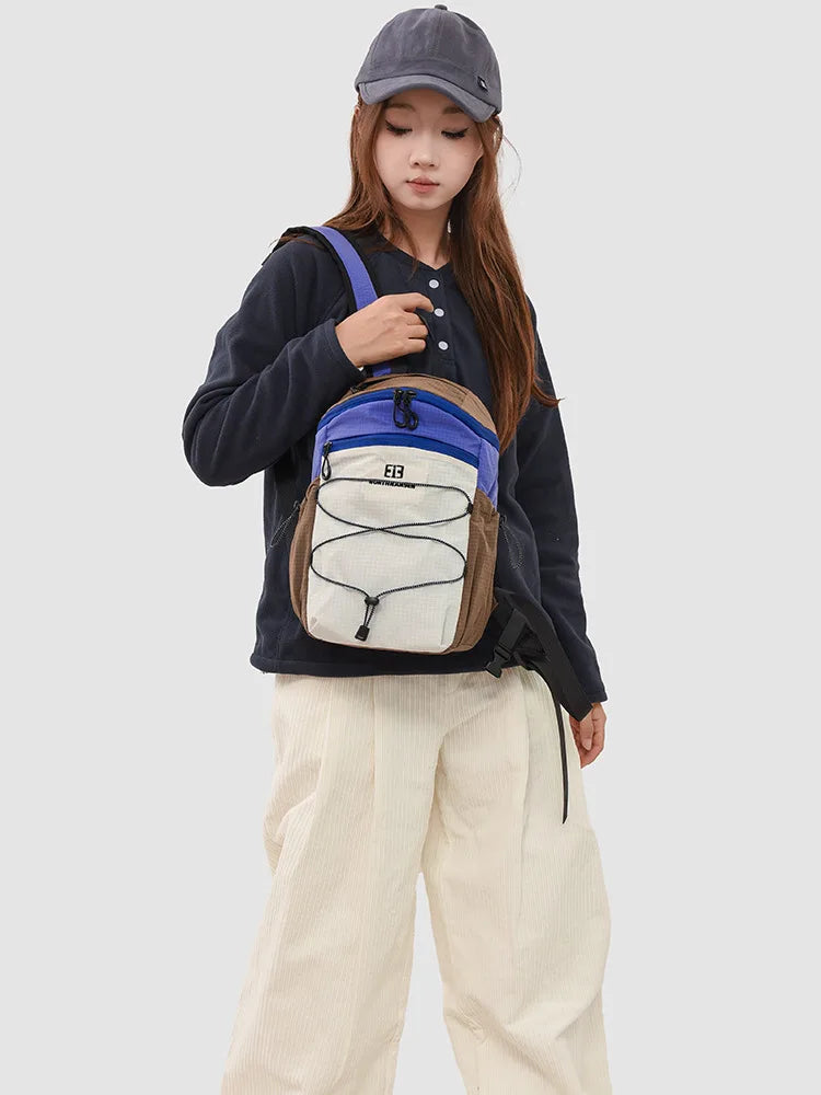 Nixie Mini Backpack Women Color-Block Lightweight Hiking Bag