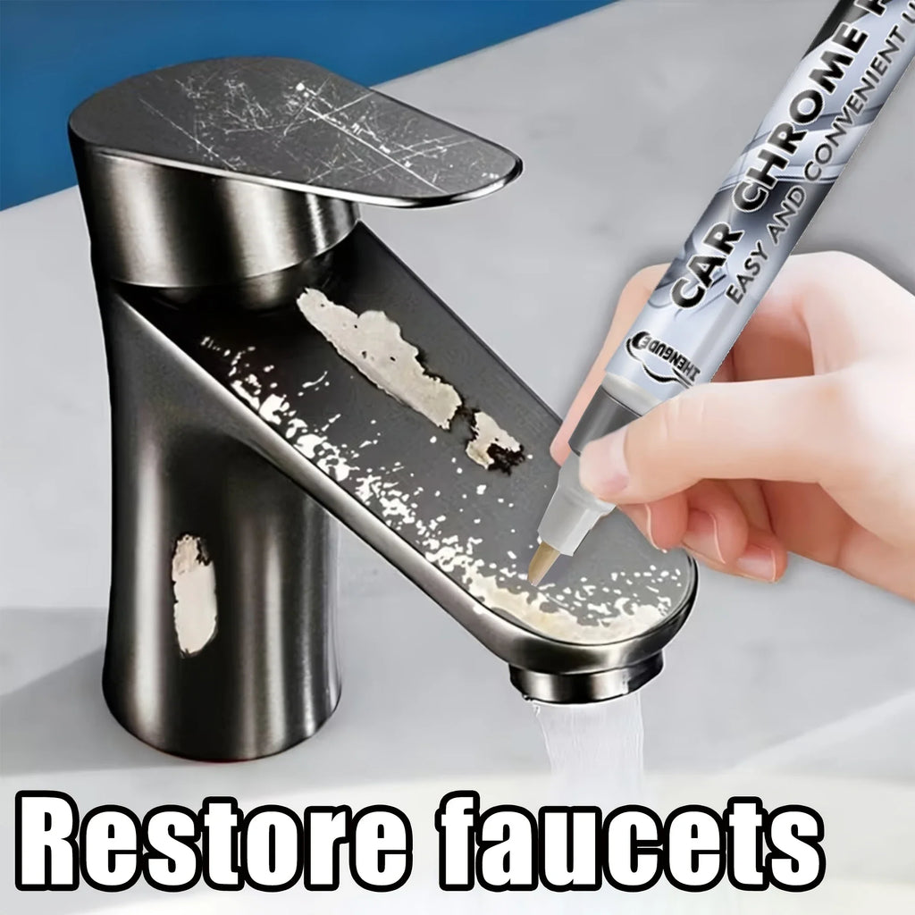 Chrome Repair Pen – Fix Scratches on Auto Parts & Wheel Hubs