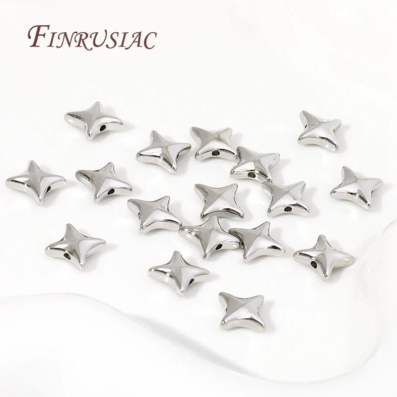9mm 18K Gold Plated Star Spacer Beads – DIY Jewelry Making