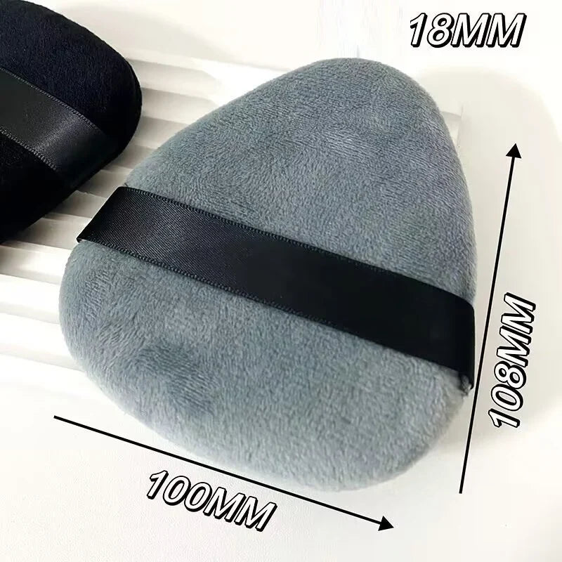 Large Drop Shape Velvet Powder Puff – Loose Powder Makeup Tool