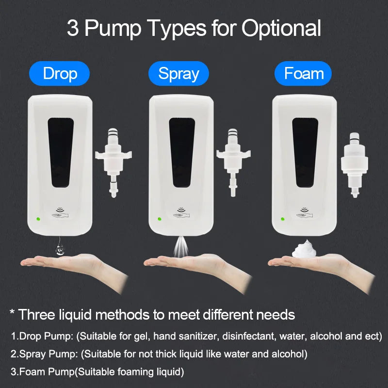 Touchless Wall Mount Soap Dispenser – 1000ml Auto Sensor