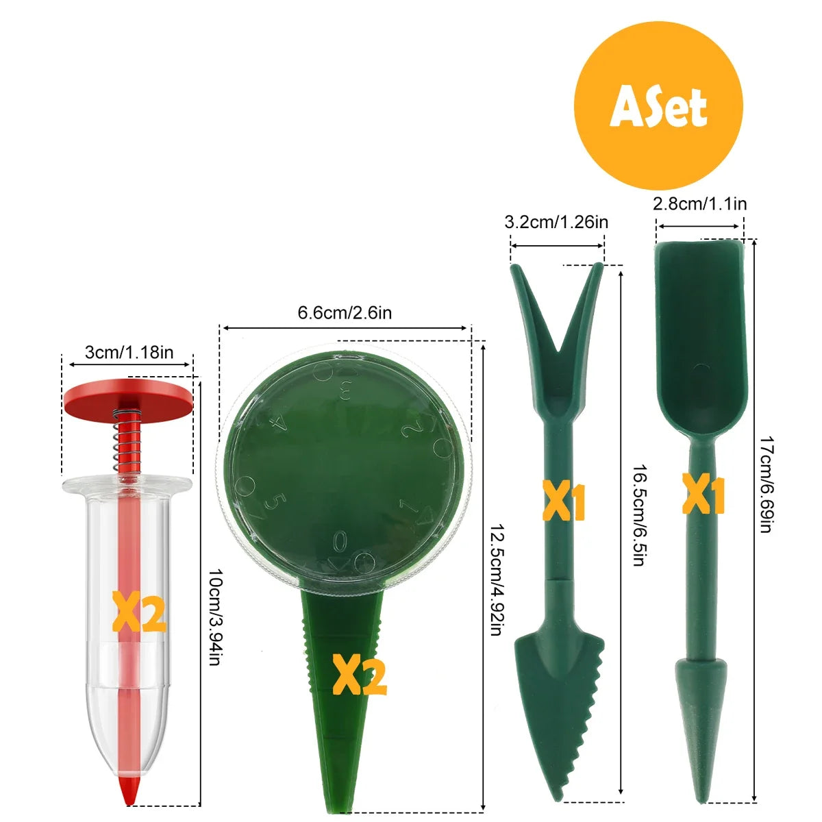 Mini Seed Dispenser Sower Set – Manual Garden Seeding Kit