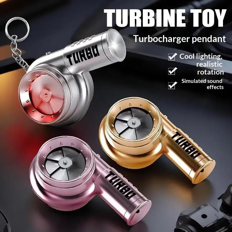 Spinning Turbo Keychain with LED Light & Sound | Novelty Gift