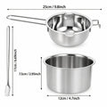 3-Piece Stainless Steel Double Boiler Melting Pot Set