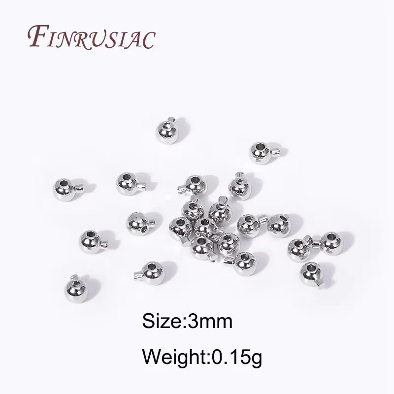 18K Gold Plated Brass Cord End Beads – 4mm DIY Jewelry Findings