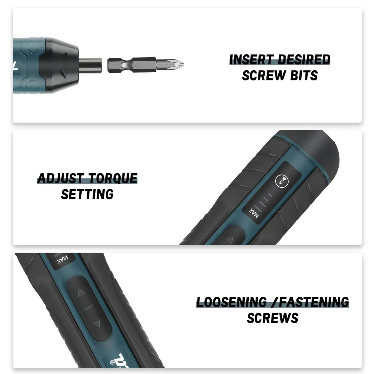 Nixie Cordless Screwdriver 3.6V 5N·m 1/4" Chuck 1300mAh