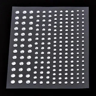 Rhinestone Face & Eye Gem Stickers – 15 Sheets Crystal Body Art