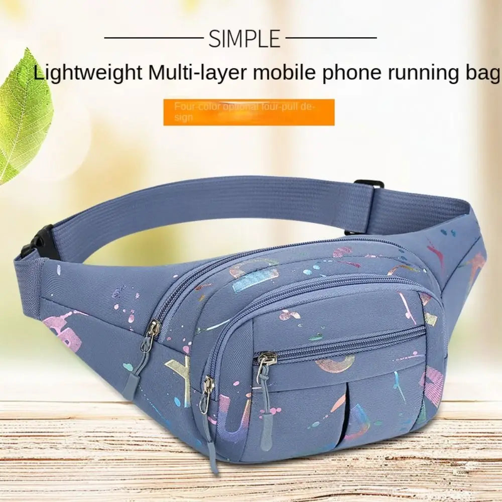 Women's Sport Waist Bag – Multi-Compartment Crossbody