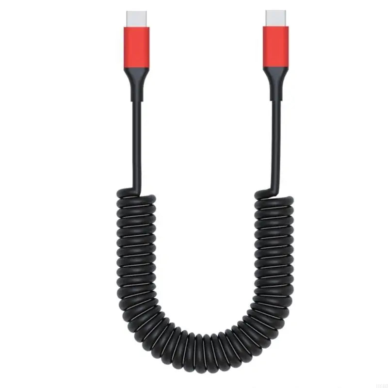 Retractable USB-C to USB-C Cable – PD 60W & 480Mbps Data