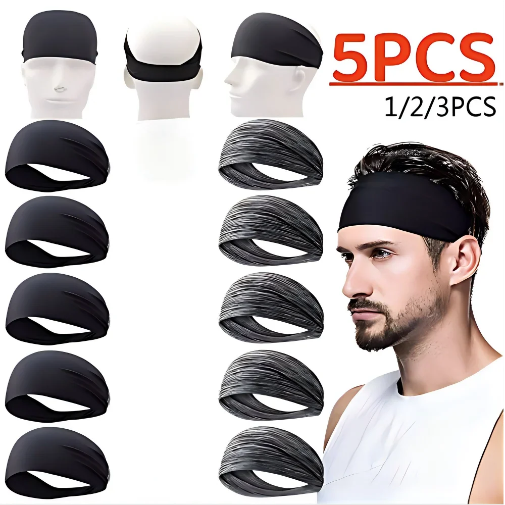 Elastic Sports Headband – Quick Dry Anti-Slip Sweatband Yoga