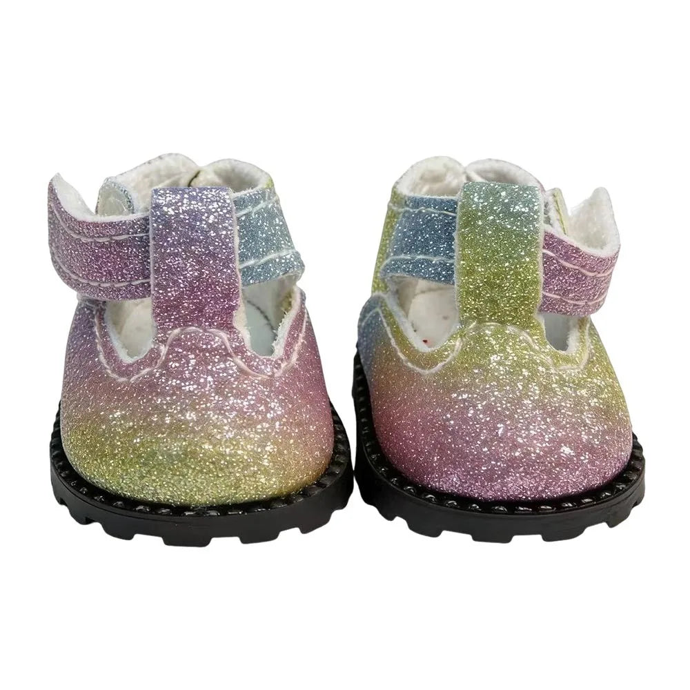 Miniature Sequin Doll Shoes 3.5cm | 1/6 Scale Dress-Up Gift