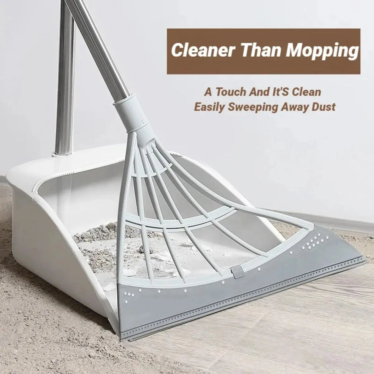 Silicone Magic Broom Floor Squeegee & Glass Scraper Tool
