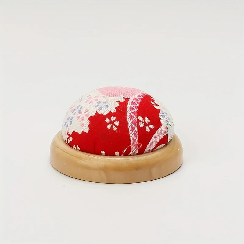 Wooden Base Pincushion – DIY Sewing Needle Storage Holder