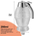 Diamond Glass Honey Dispenser 200ml – Drip-Free Trigger Jar
