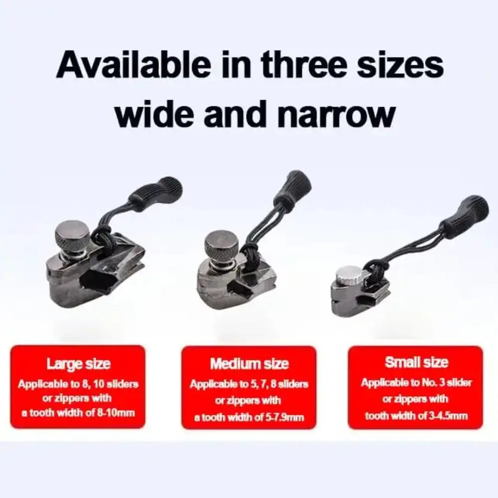 3-Size Zipper Repair Kit – Universal DIY Replacement Puller