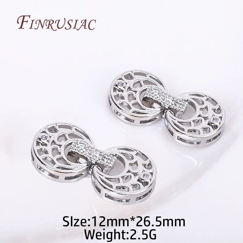 18K Gold Plated Zircon Clasp Findings | DIY Jewelry Making
