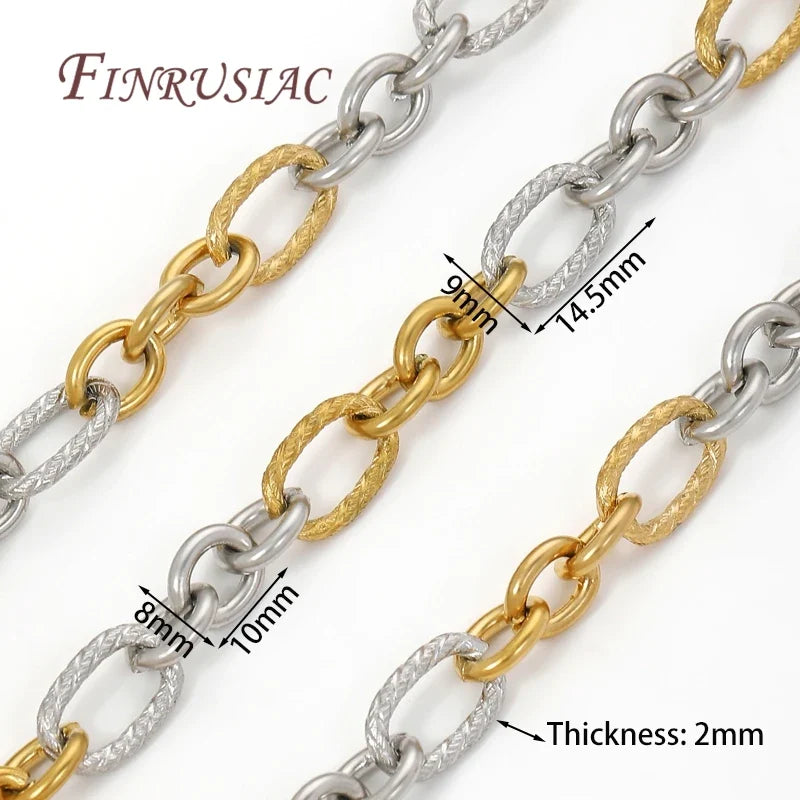 Gold-Plated Brass Chain – Cable Curb O Link | DIY Jewelry Making