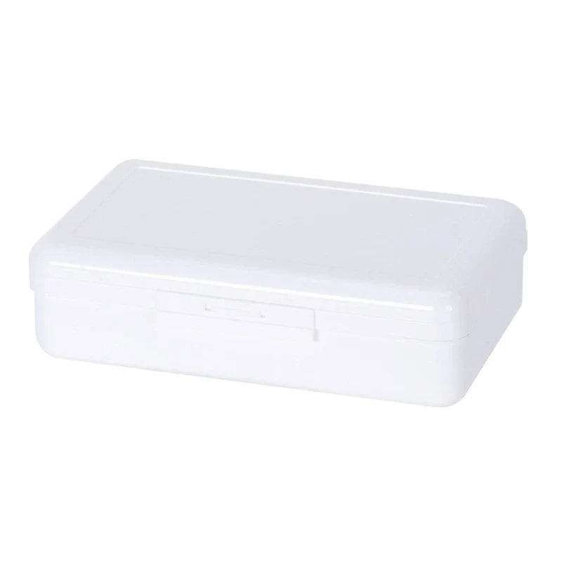 Transparent Hard Plastic Pencil Box – Stackable Large Capacity