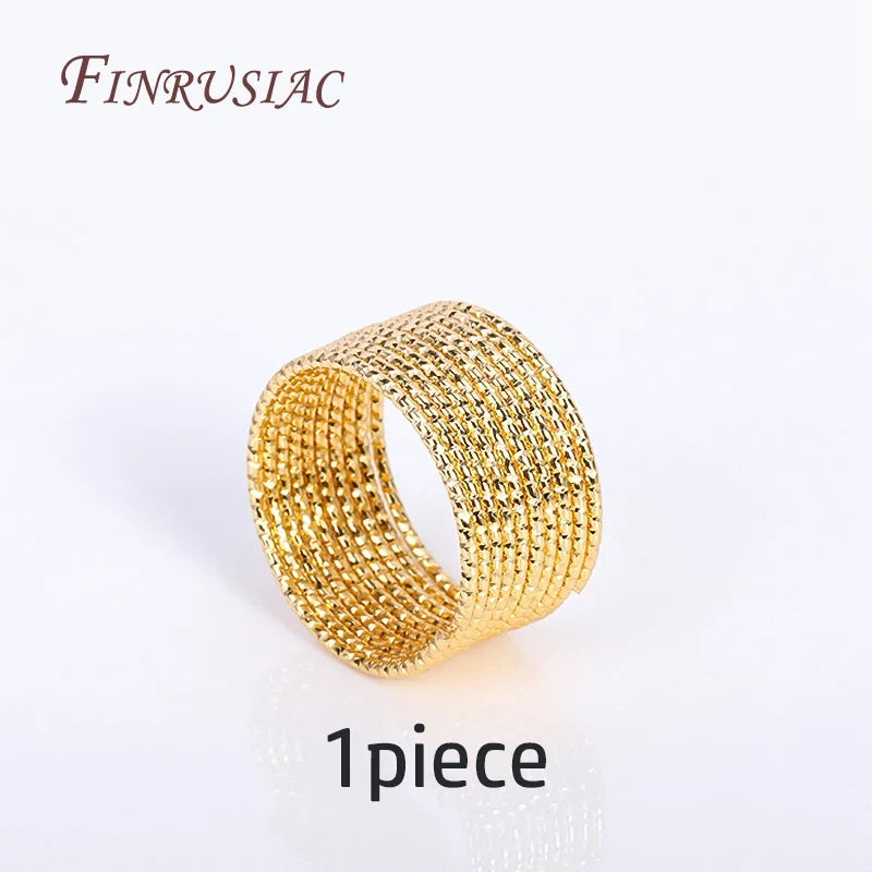 18K Gold Plated Brass Ring Wire | DIY Jewelry Making – 5 Pcs