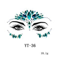 3D Crystal Rhinestone Face Stickers – Festival & Masquerade