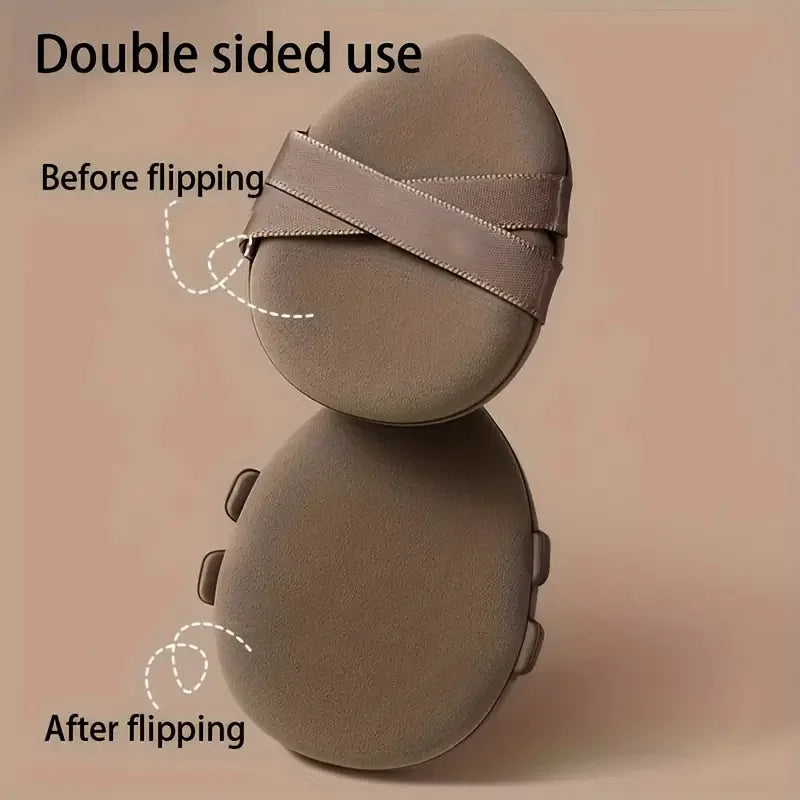 Double-Sided Teardrop Makeup Puffs – Foundation & Powder Set