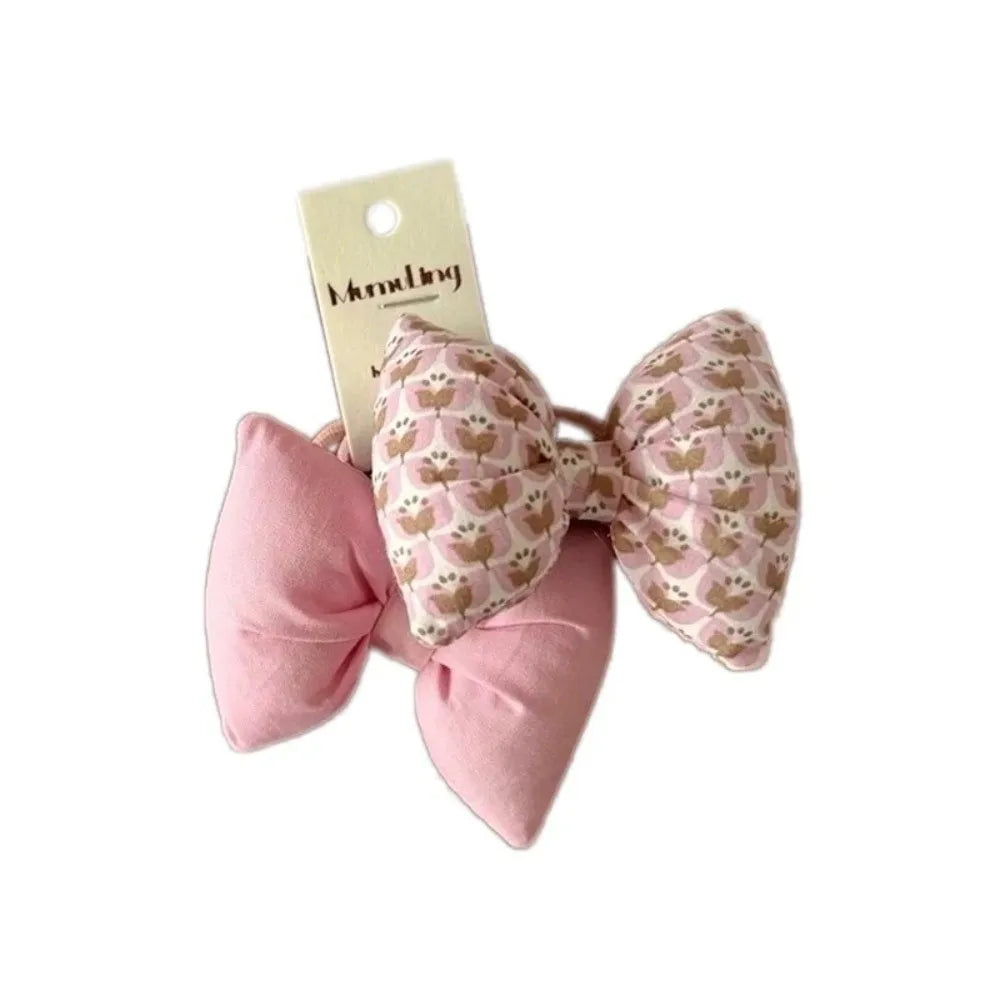 Floral Cotton Elastic Hair Bands for Toddlers – Baby Ponytail Ties