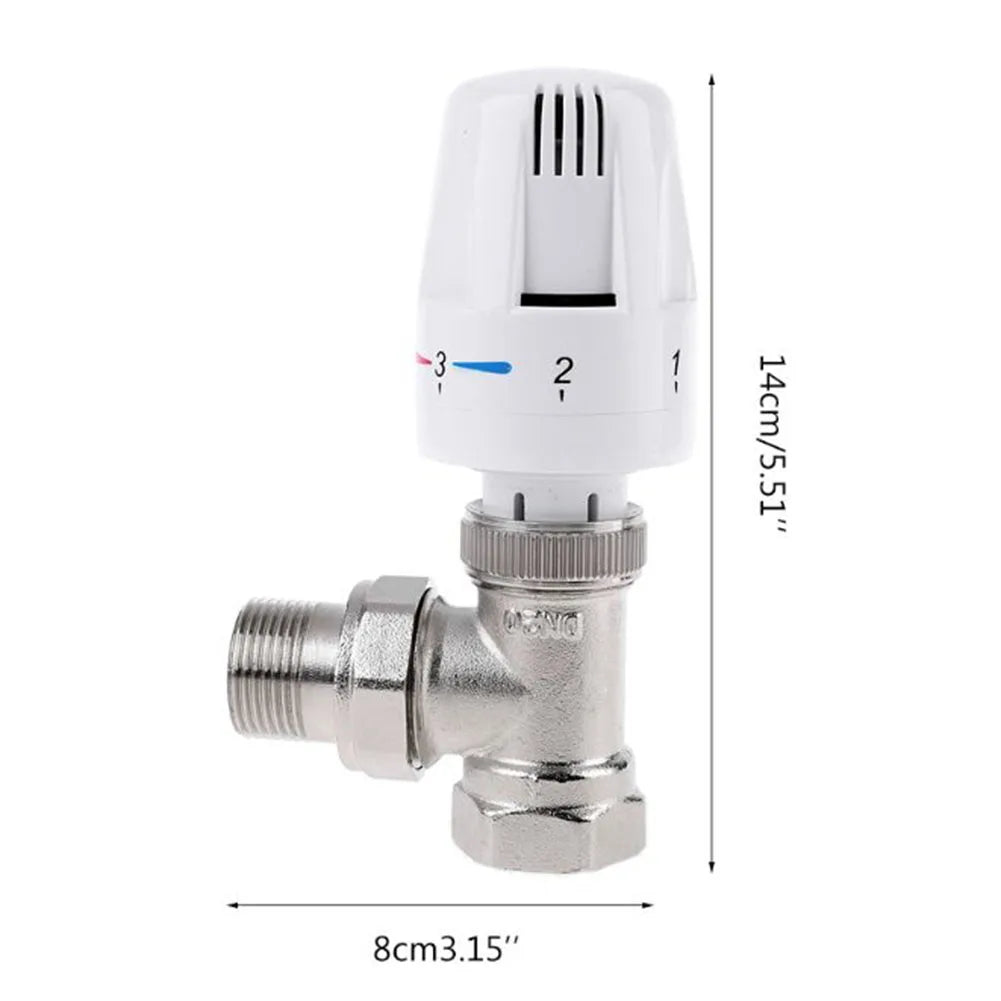 Thermostatic Radiator Valve – Brass Angle Valve for Floor Heating