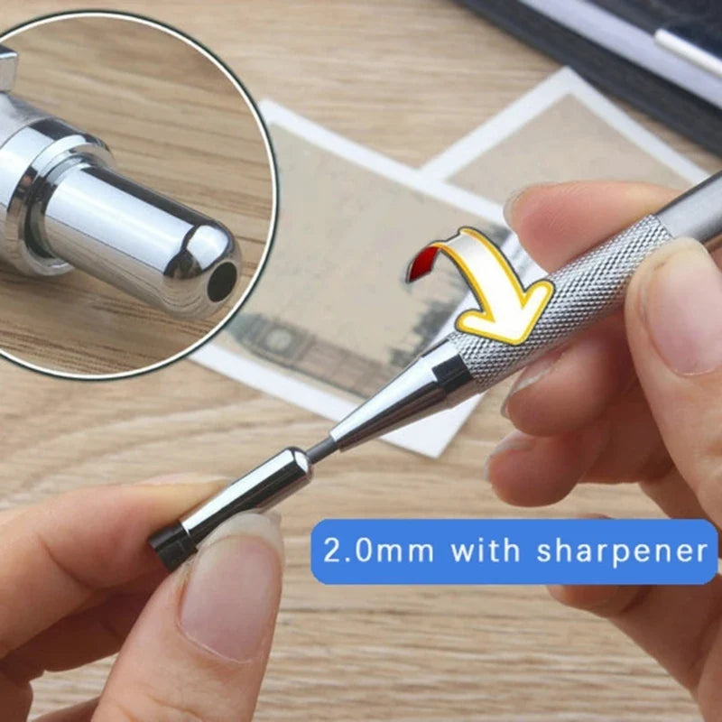 Metal Mechanical Pencil 0.3–3.0mm | Drawing & Writing Set