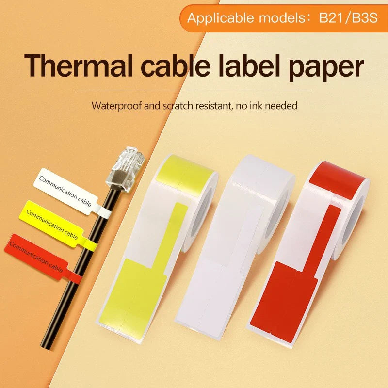 NiiMBOT B1 B21 Thermal Label Rolls – Waterproof Self-Adhesive