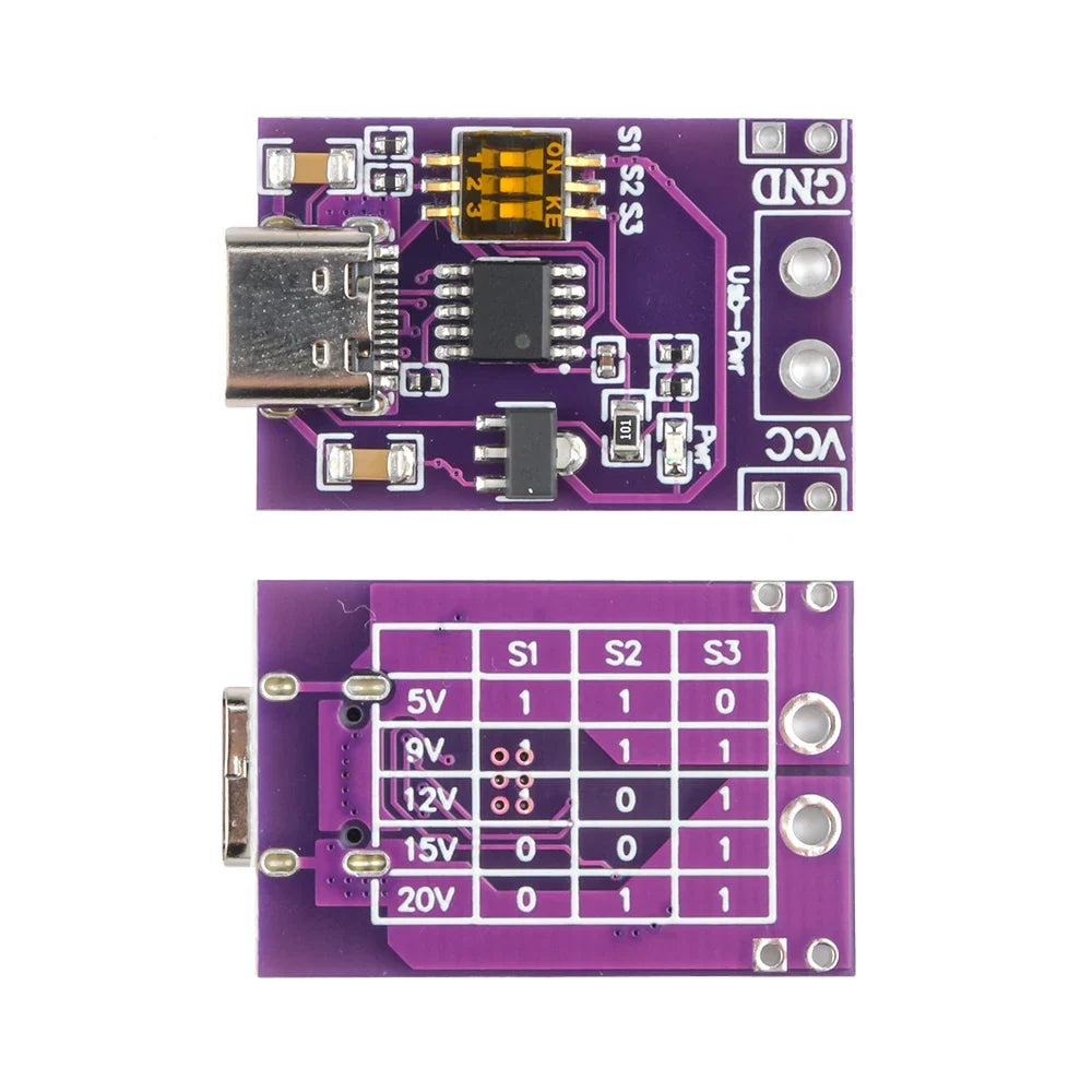 PD QC AFC Fast Charging Trigger Module 5V–20V Type-C