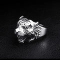 Tiger Head Adjustable Biker Ring | Zinc Alloy Retro Punk Style