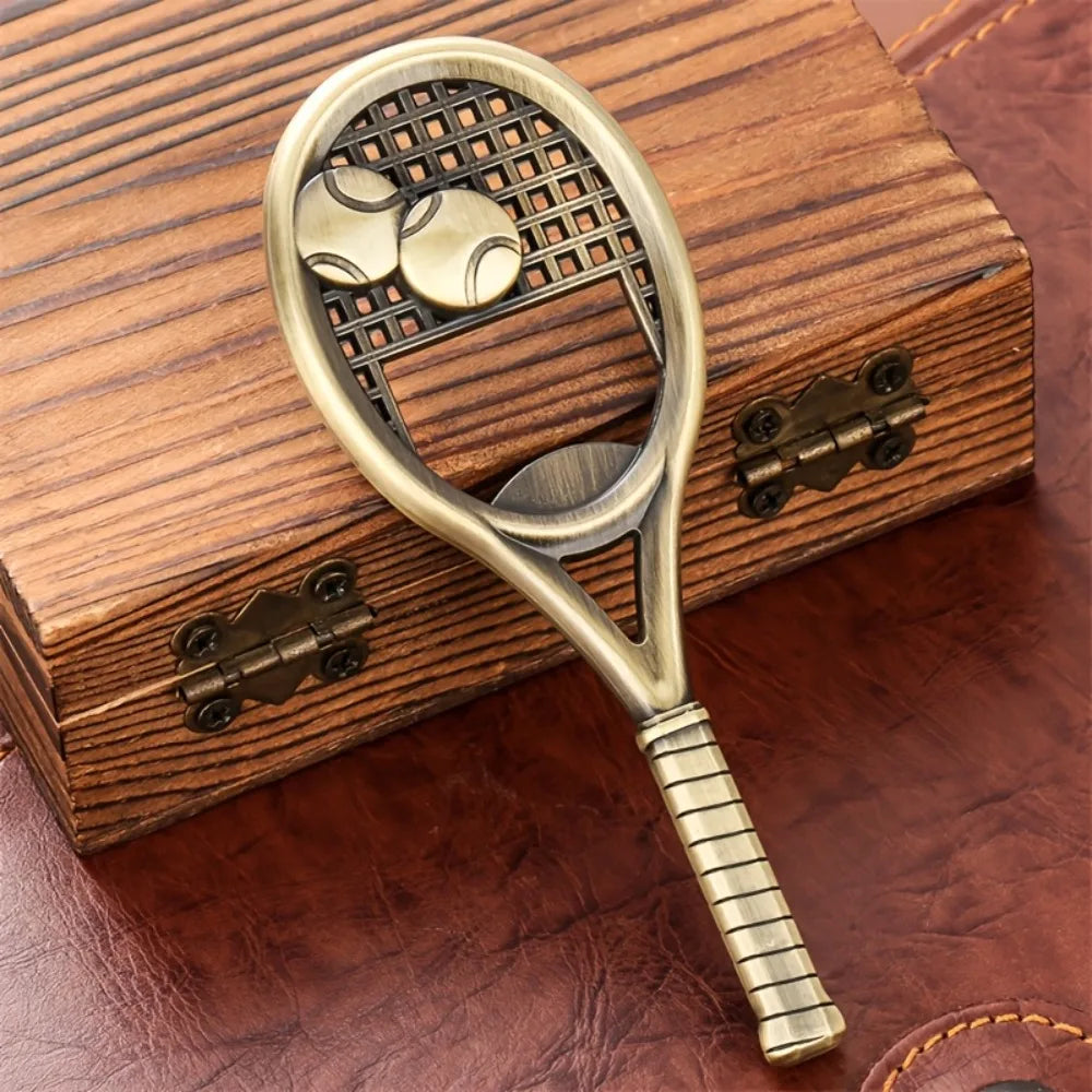 Tennis Racket Bottle Opener – Sporty Zinc Alloy Beer Opener