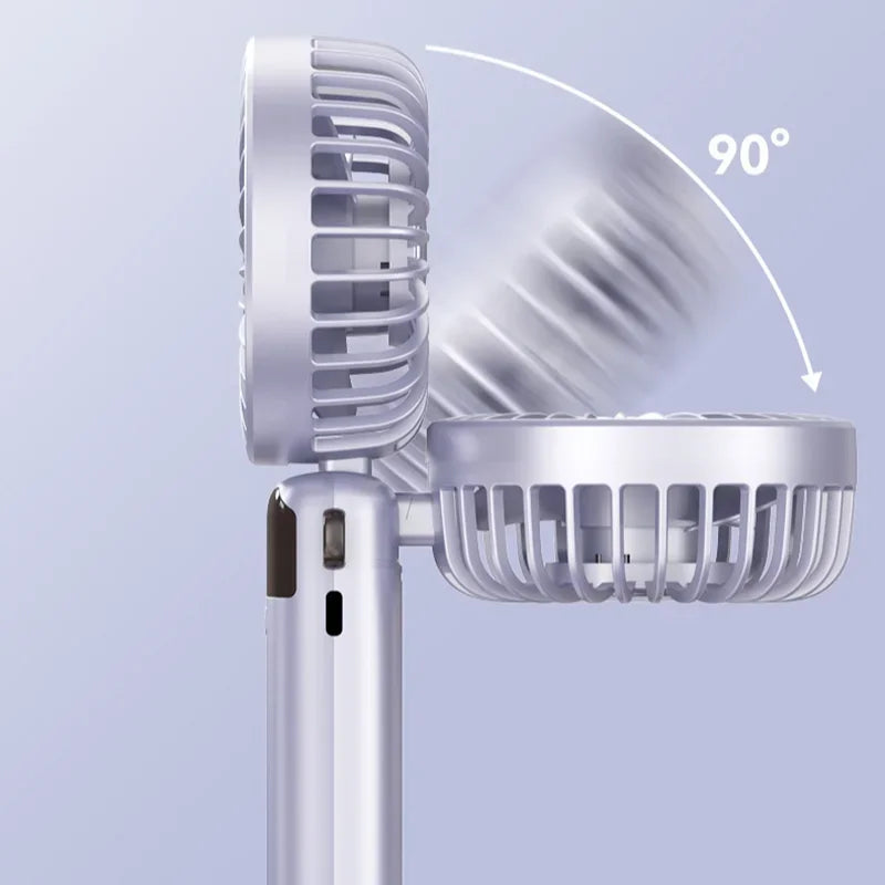 Nixie 1200mAh USB-C Foldable Handheld Fan with LED Display