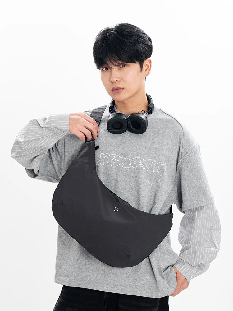 Japanese Nylon Dumpling Bag – Unisex Lightweight Crossbody