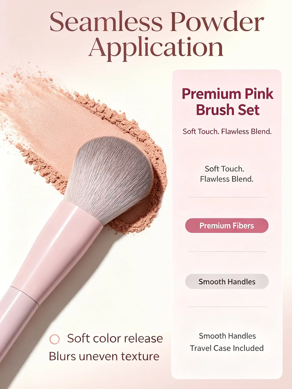 17-Piece Professional Makeup Brush Set – Soft Fluffy Bristles