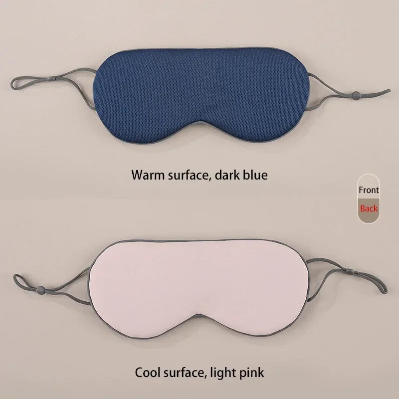 Korean Ice Silk Sleep Mask – Dual Use, Adjustable, Light Blocking