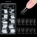 100Pcs Matte Press On Nails Half & Full Cover Acrylic Tips