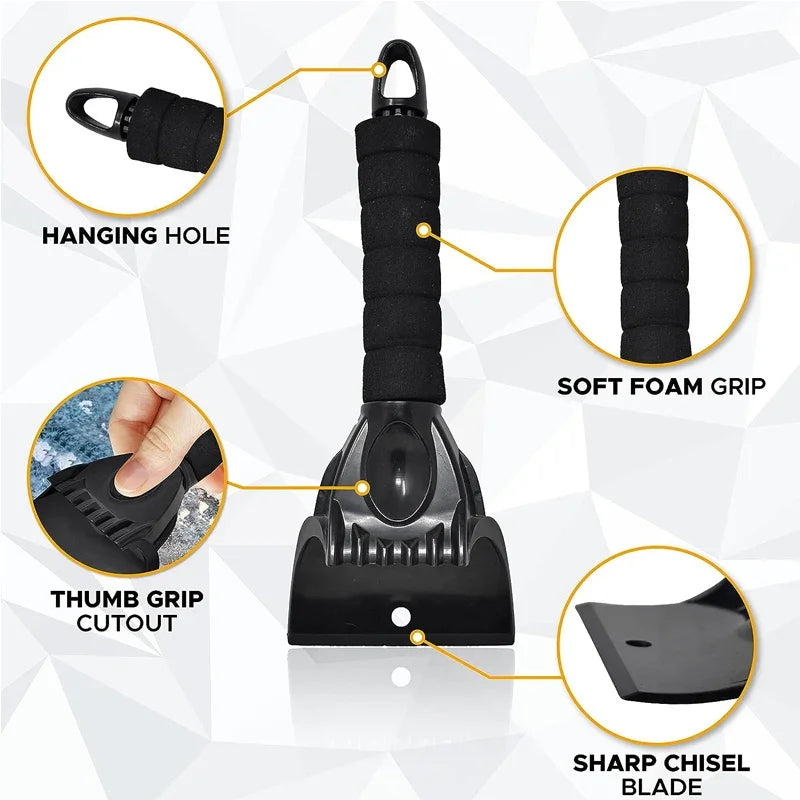 2-in-1 Car Ice Scraper Mitt | Waterproof Windshield Snow Tool