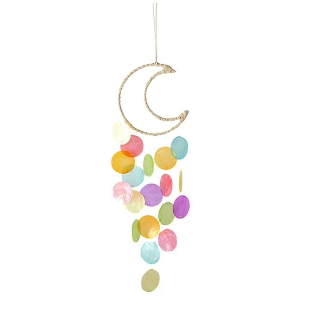 Shell Moon Wind Chimes – Natural Shell Dream Catcher Décor